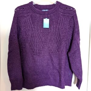 🍂 Penmans: Women's Purple knit long sleeves Sweater size XL